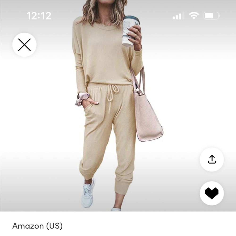 Beige Jogger Set